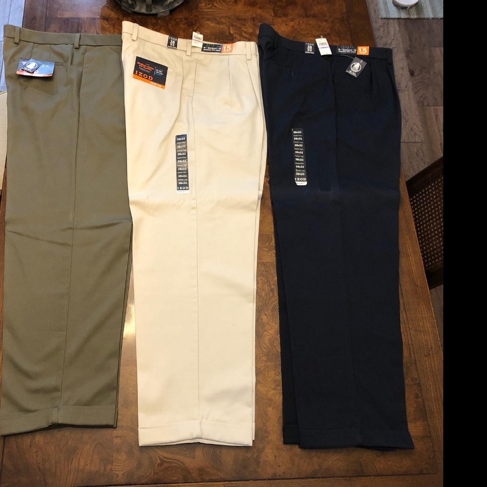 IZOD Madison Chino w/ Sports Flex 38x32 (3-set)